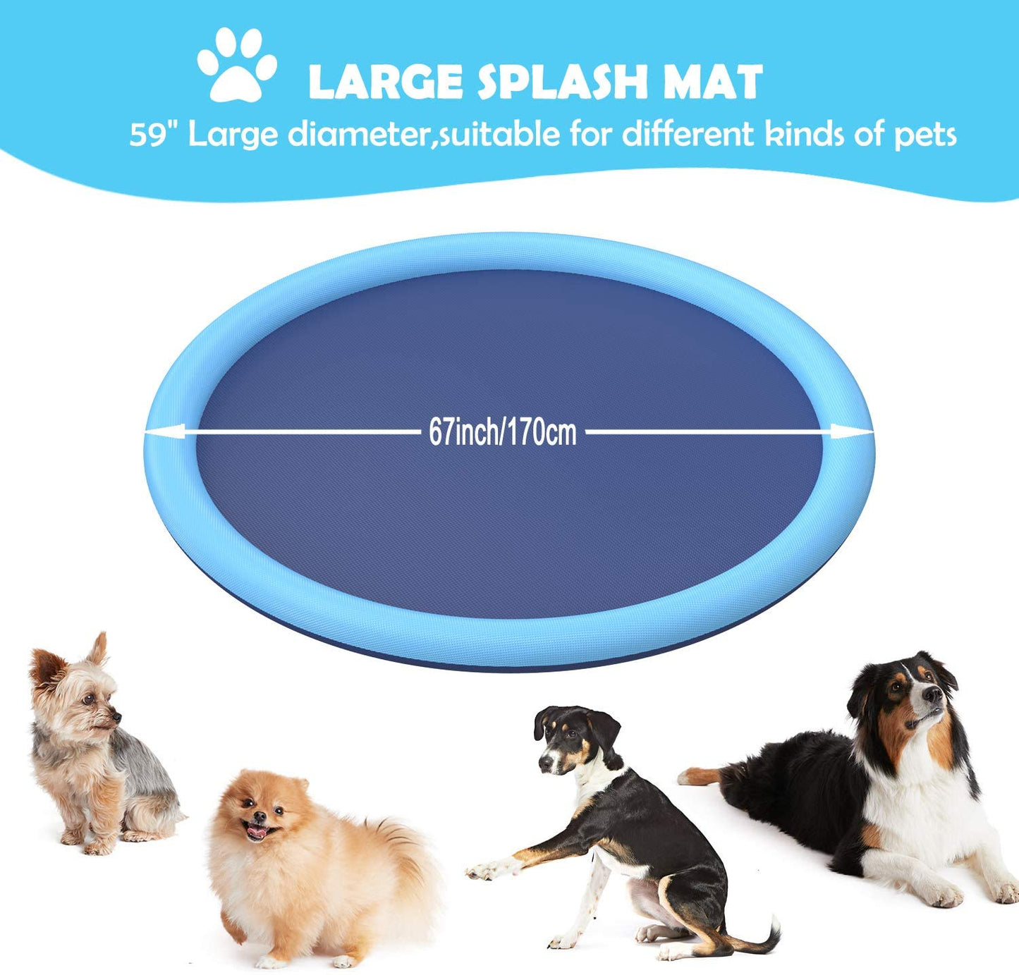Dog Splash Sprinkler Pad
