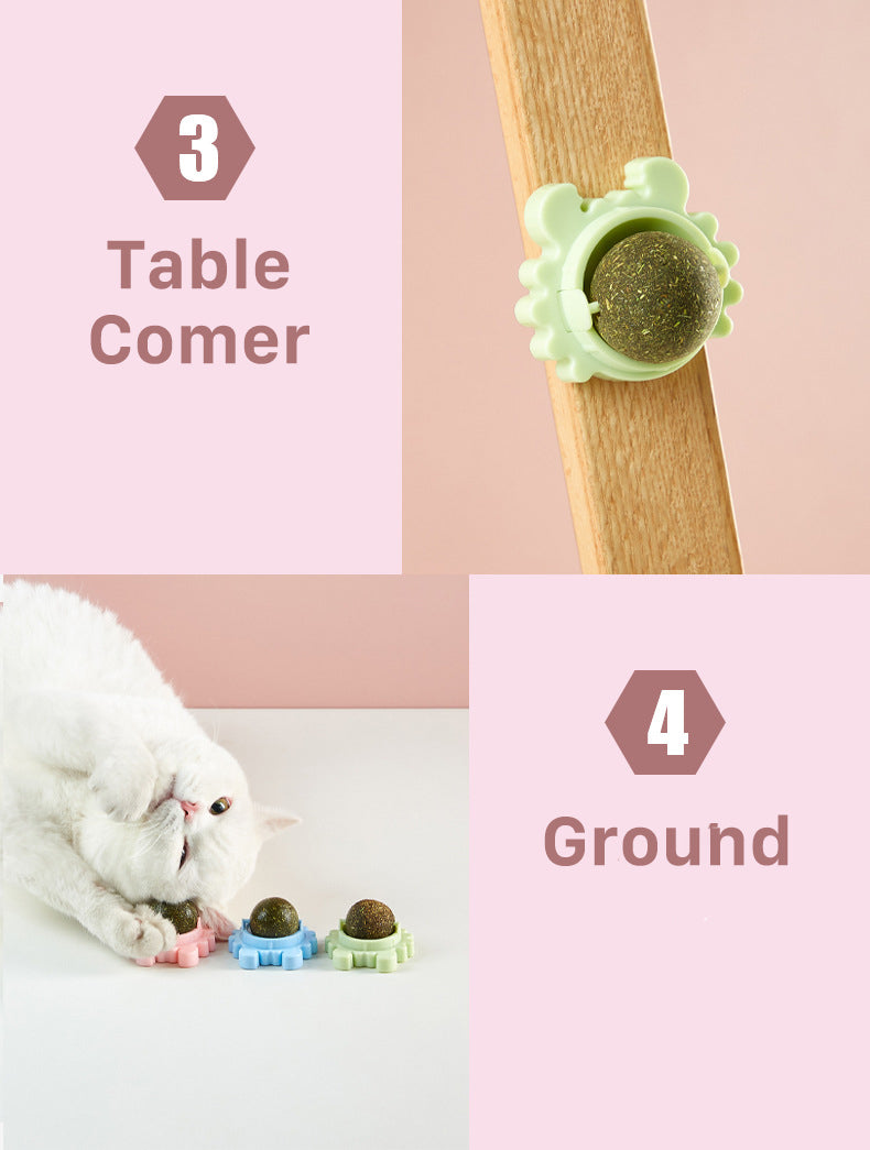 Cat Healthy Catnip Toys Ball - 1 Set (3pcs)