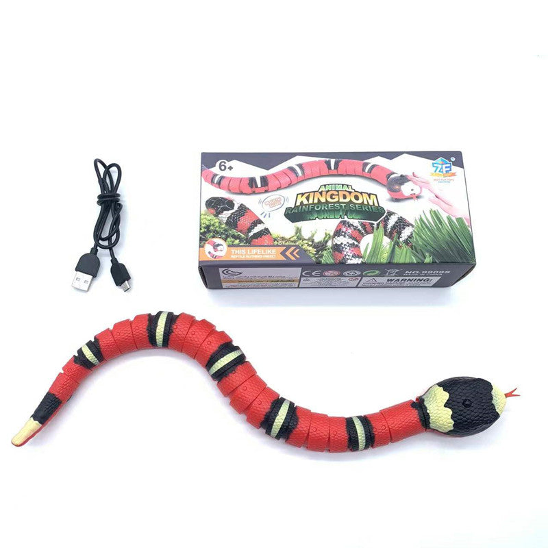 Smart Electric USB Sensing Snake Interactive Toys for Cat