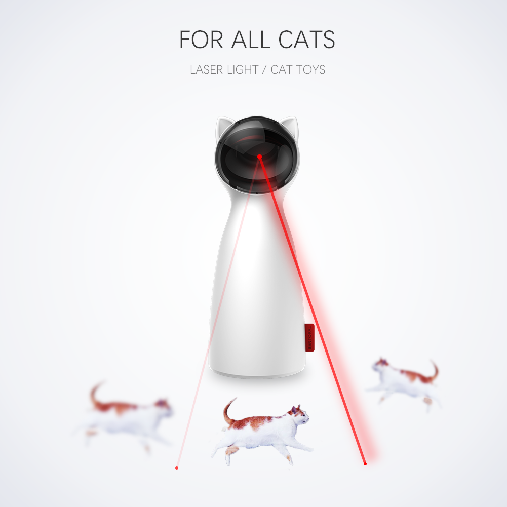 Automatic Handheld LED Laser Interactive Smart Toy for Cat