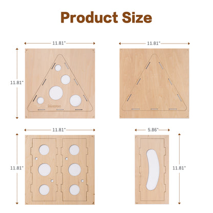 Multifunctional Interactive Funny Cat Triangle Teasing Box Puzzle with 3 Balls