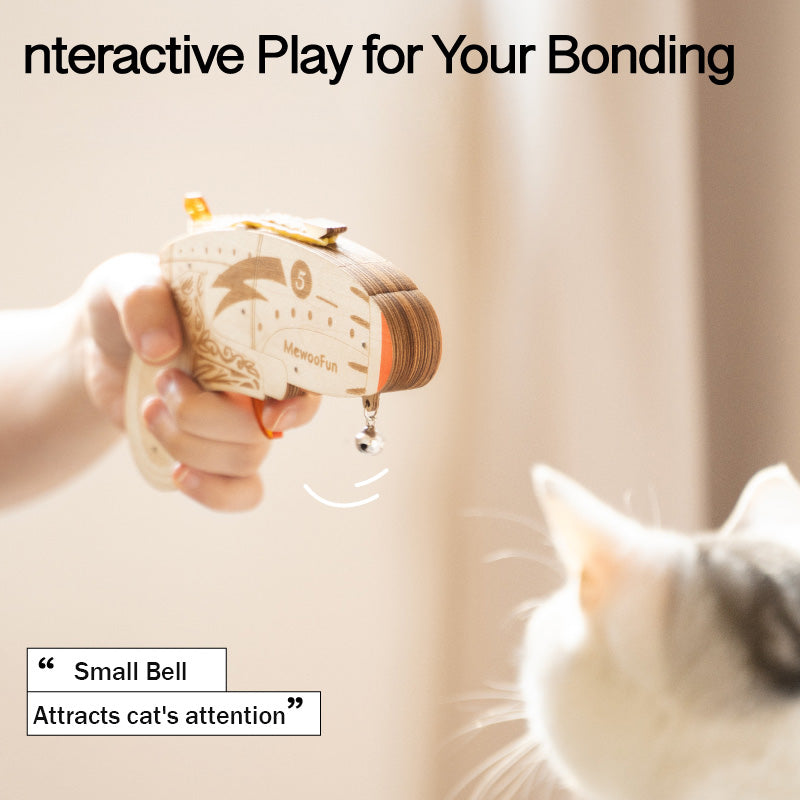 Interactive Toy for Cats Ball-Launching Wand Pet's Vitality Booster