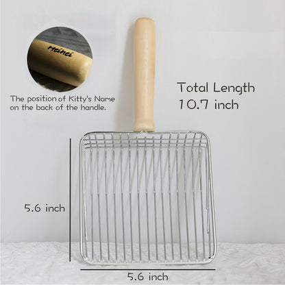 DIY Pet's Name Stainless Steel Litter Scoope