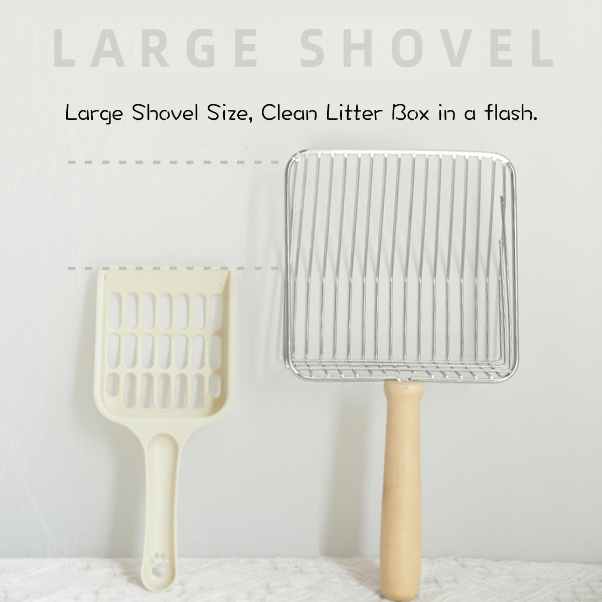 DIY Pet's Name Stainless Steel Litter Scoope