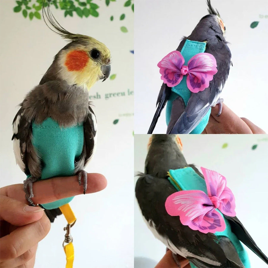 Birds Parrots Vest with Traction Rope