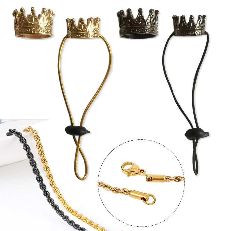 Lizards Geckos Crown/Necklace Decor Set
