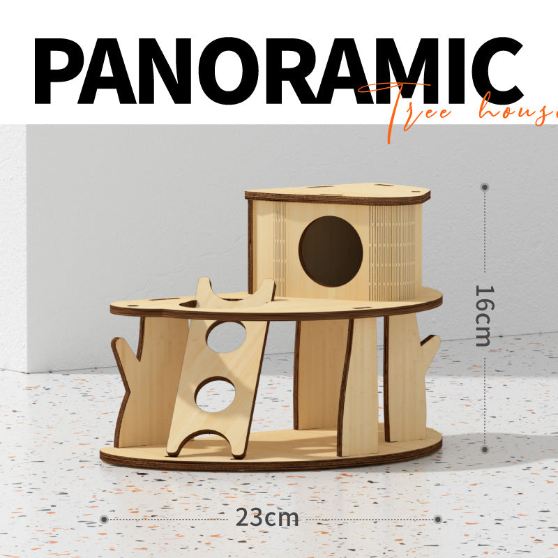 Wooden LOFT Hideaway House for Hamsters