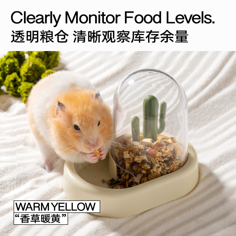 Cactus Shaped Rotation Controllable Hamster Feeder