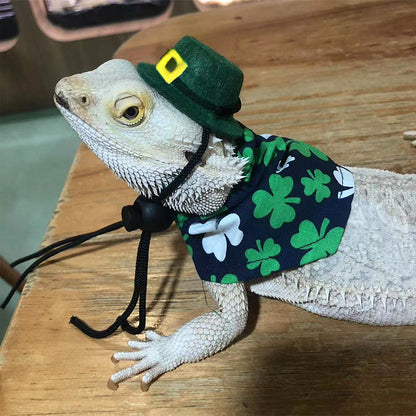 Irish Festival Theme Hat/Cape Set for Lizards or Geckos Decor