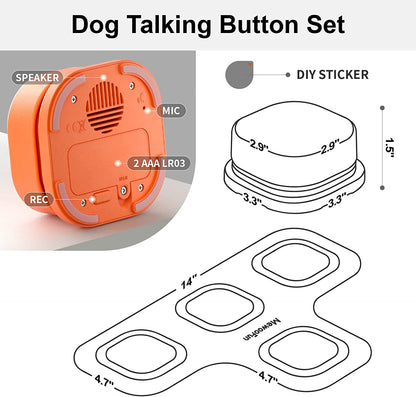Pet Communication Vocal Training Interactive Toy with Mat
