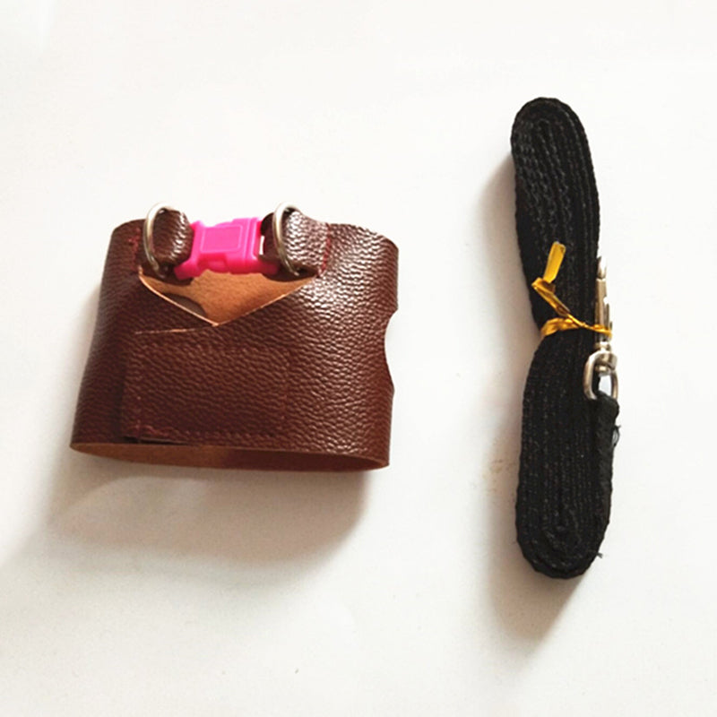 Squirrel PU Leather Vest Harness Lead