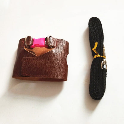 Squirrel PU Leather Vest Harness Lead