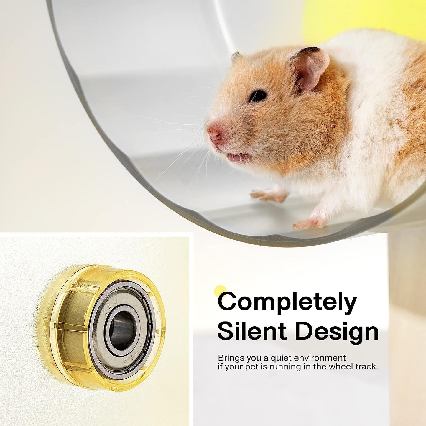 Silent Exercise Wheel Toys for Mice,Chinchilla, Gerbil, Hamster