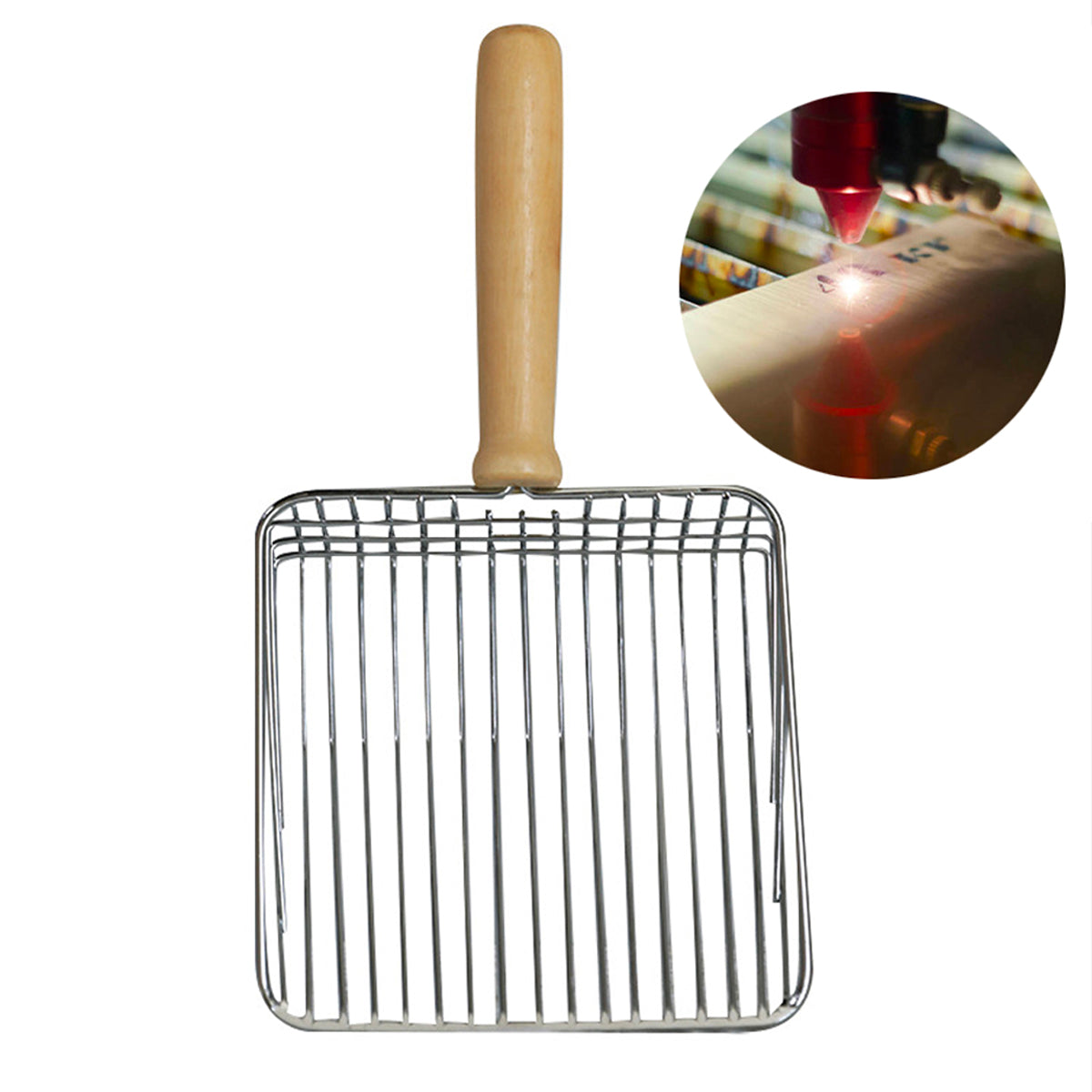 DIY Pet's Name Stainless Steel Litter Scoope