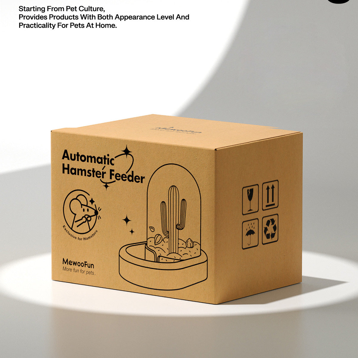Cactus Shaped Rotation Controllable Hamster Feeder