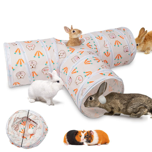 T/Y-shaped Foldable Bunny Hideout Tunnels Tubes Toys