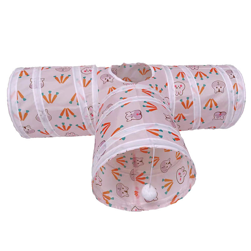T/Y-shaped Foldable Bunny Hideout Tunnels Tubes Toys