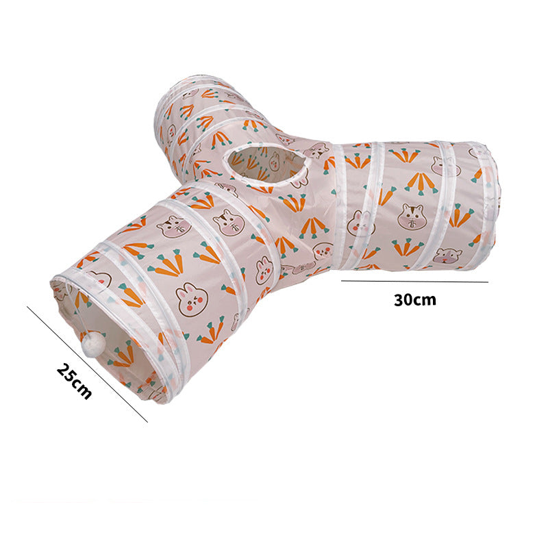 T/Y-shaped Foldable Bunny Hideout Tunnels Tubes Toys