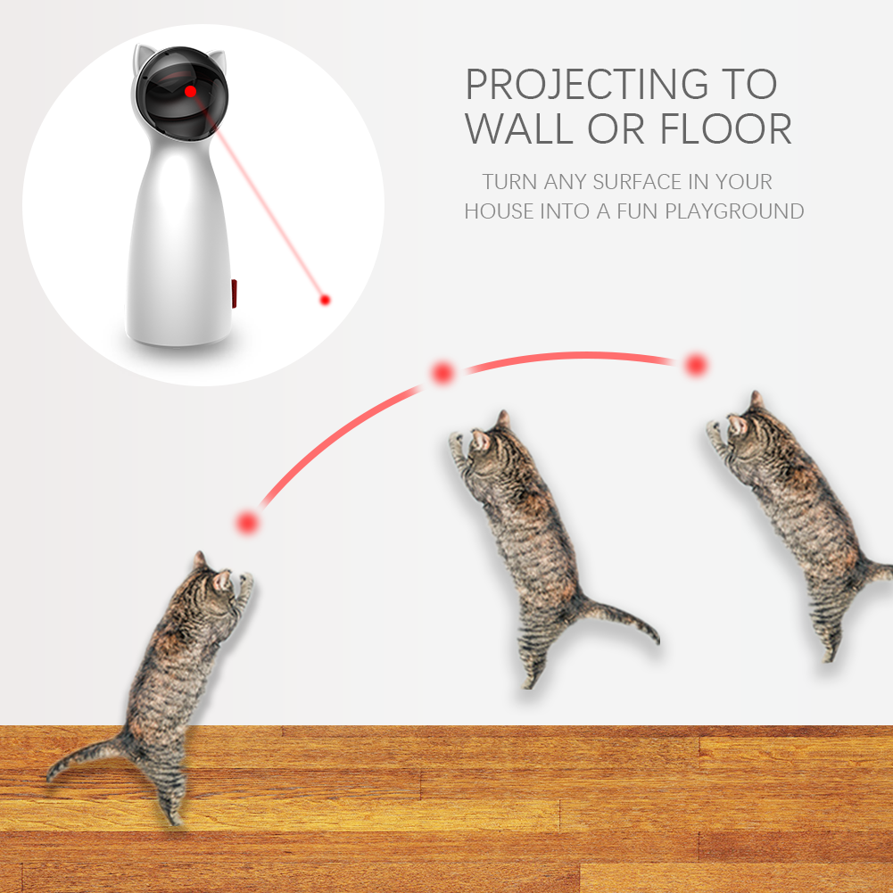 Automatic Handheld  LED Laser Interactive Smart Toy for Cat
