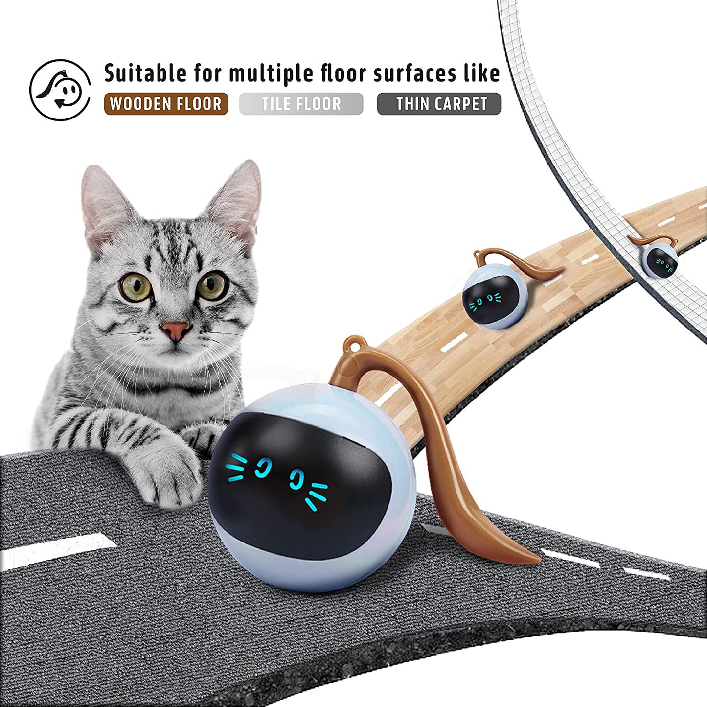 Smart Cat Toy USB Electric Jumping Ball