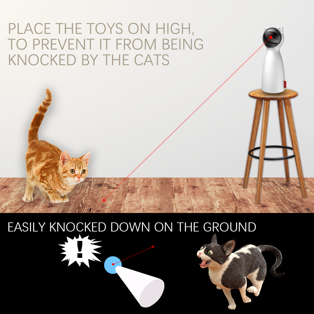 Automatic Handheld  LED Laser Interactive Smart Toy for Cat