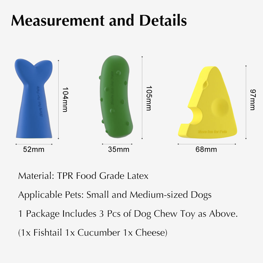 New Cute Shape Dog Chow Toys for Small-Medium Dogs