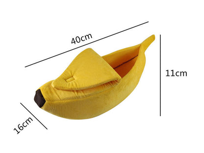 Cute Banana Cat Bed House