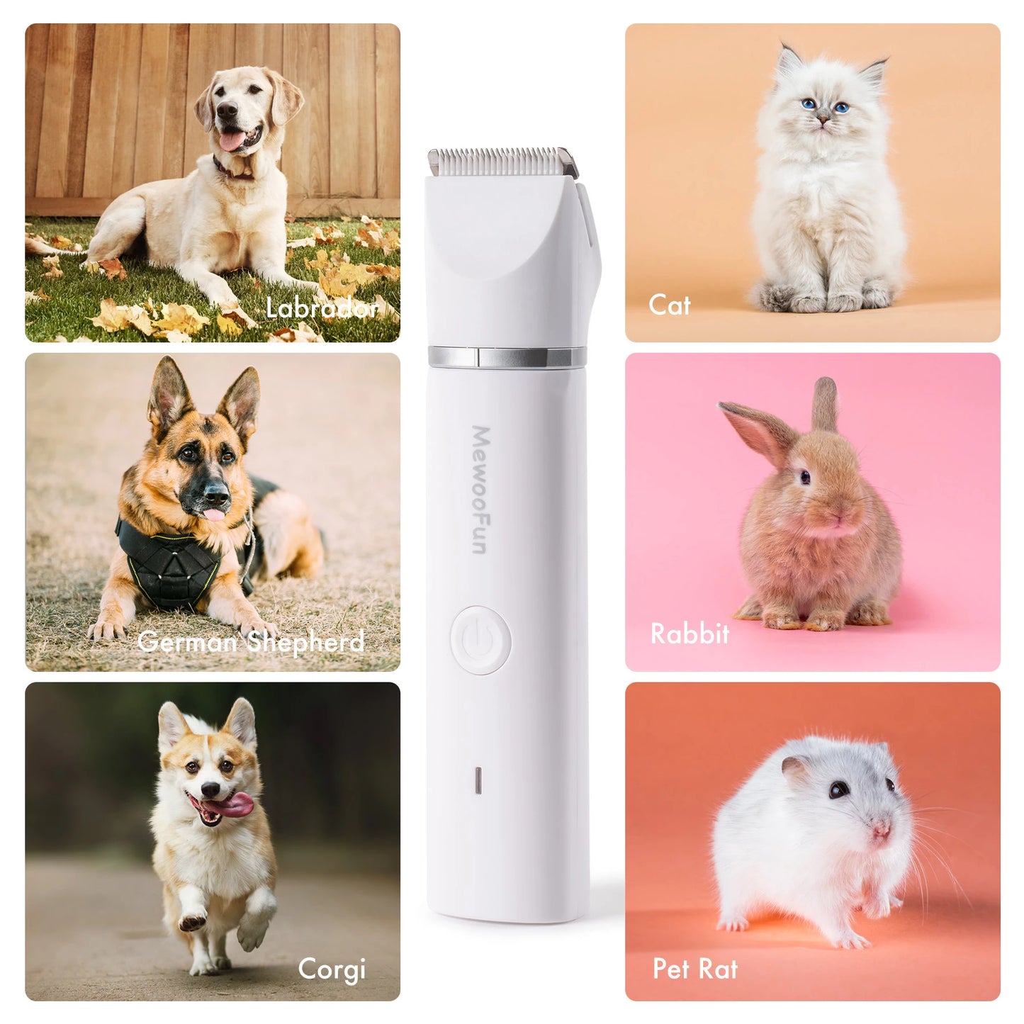 4 in 1 Pet Electric Hair Clipper with 4 Blades