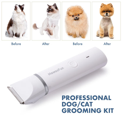 4 in 1 Pet Electric Hair Clipper with 4 Blades