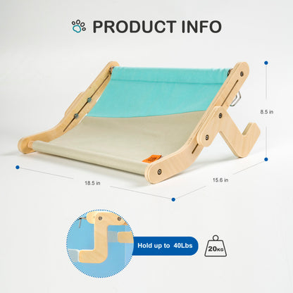 Solid Wood Sturdy Cat Window Perch Cat Window Hammock Seat