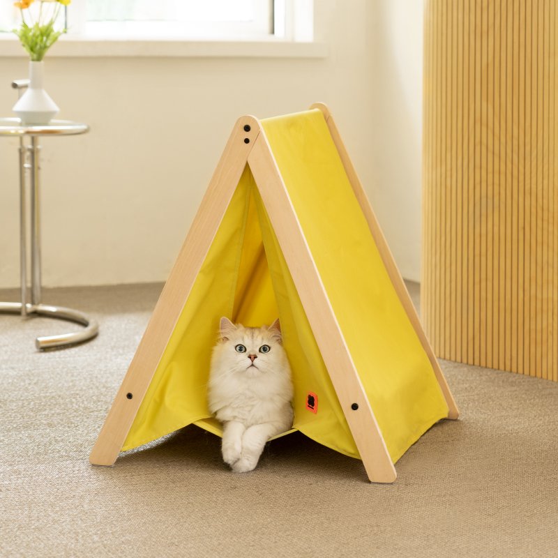 Portable Folding Wooden Cat Hammock Bed Tent