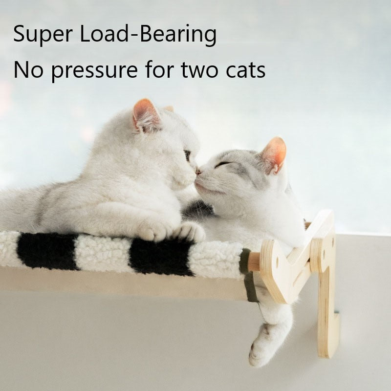 Winter Season Cat Window Perch with Washable Warm Fabric