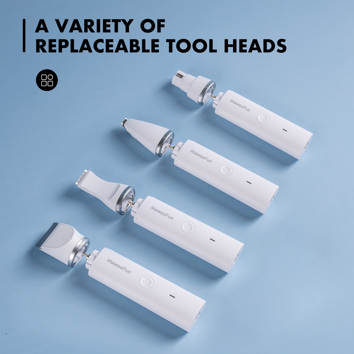 4 in 1 Pet Electric Hair Clipper with 4 Blades