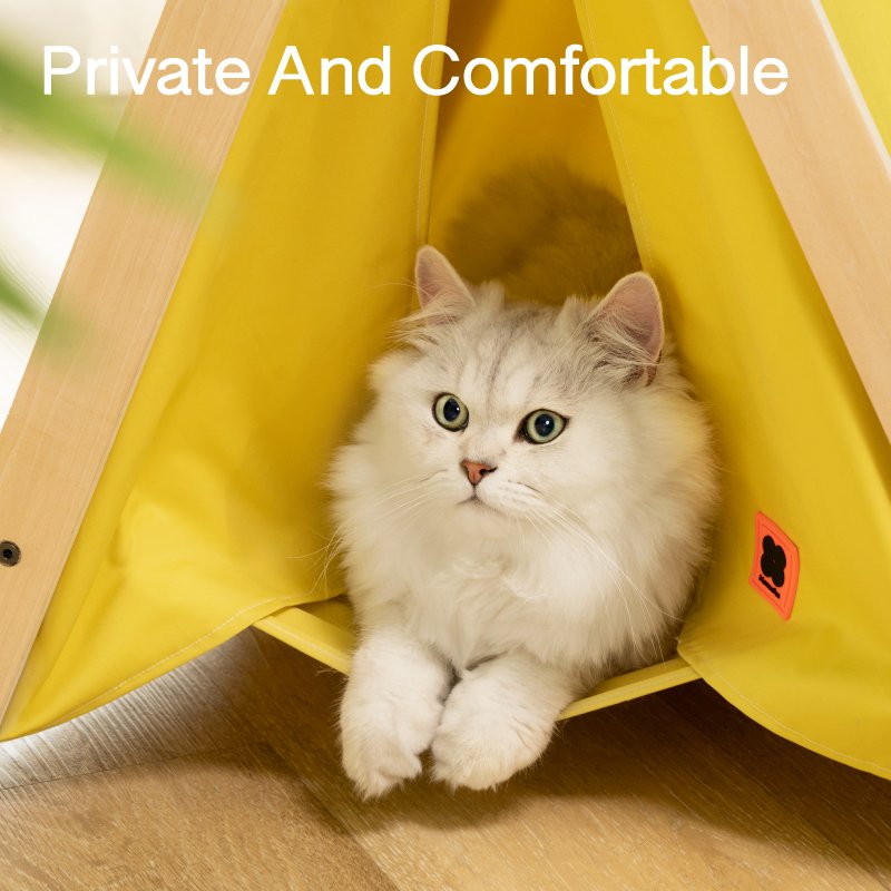Portable Folding Wooden Cat Hammock Bed Tent